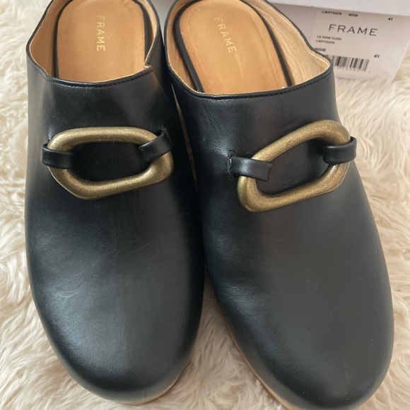 Frame leather Clogs - Picture 1 of 5